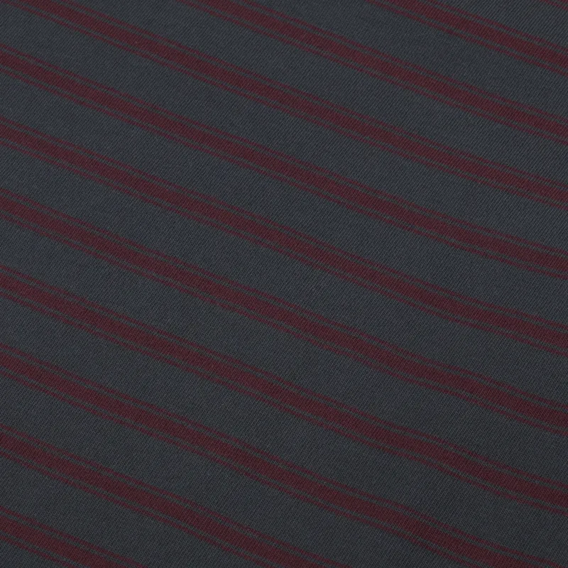 Double A by Wood Wood Landon Polo Black Sand Stripe-5