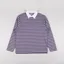 Double A by Wood Wood Landon Polo Minimal Gray Stripe