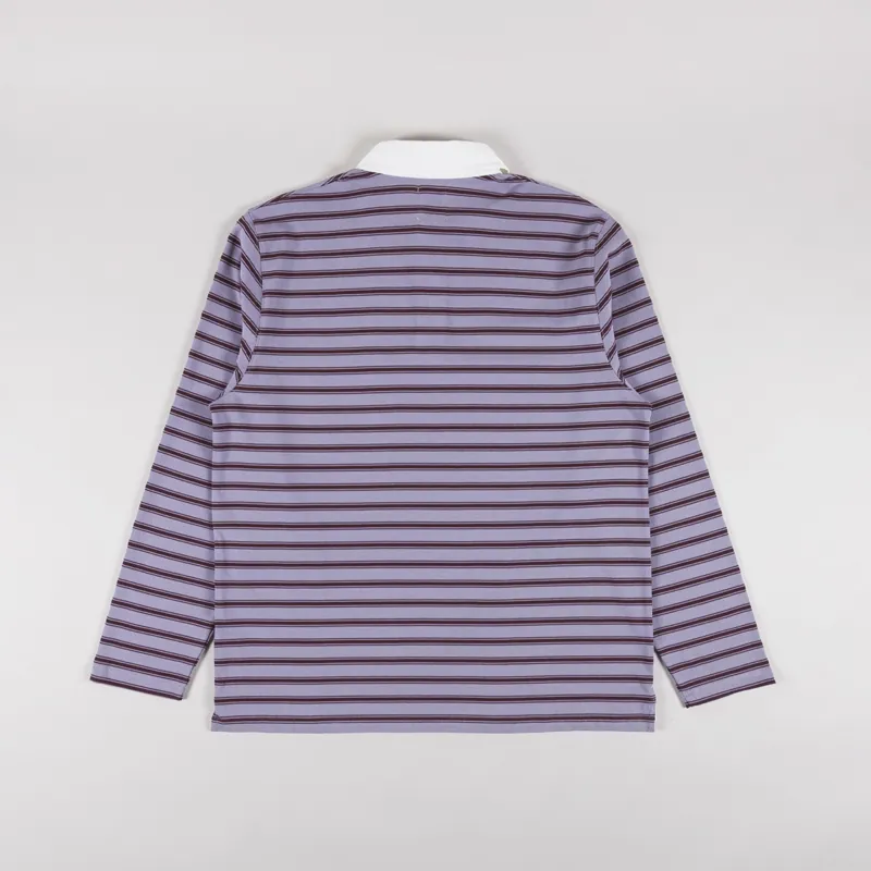 Double A by Wood Wood Landon Polo Minimal Gray Stripe-1