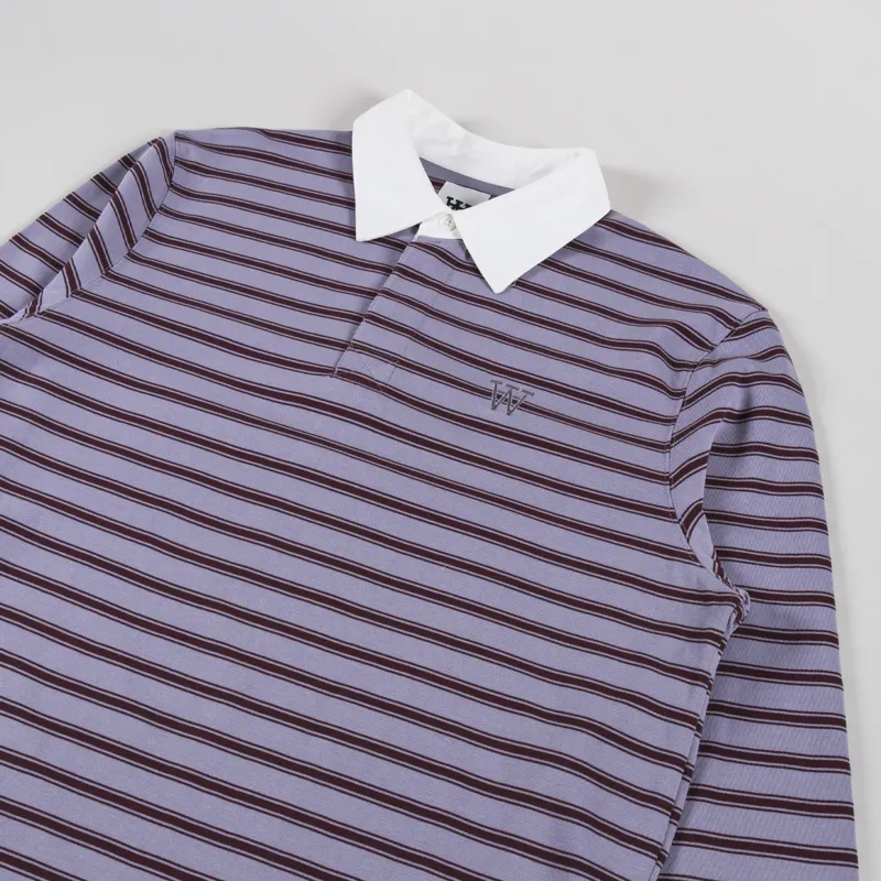 Double A by Wood Wood Landon Polo Minimal Gray Stripe-2