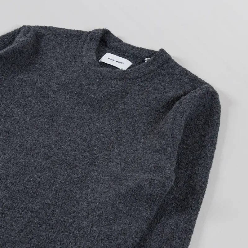 Wood Wood Andy Pullover Black Sand-2
