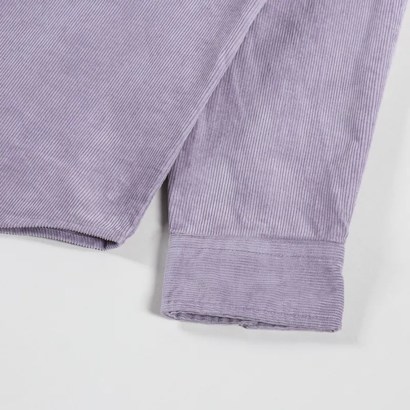 Double A by Wood Wood Corduroy Cooper Shirt Minimal Grey-6