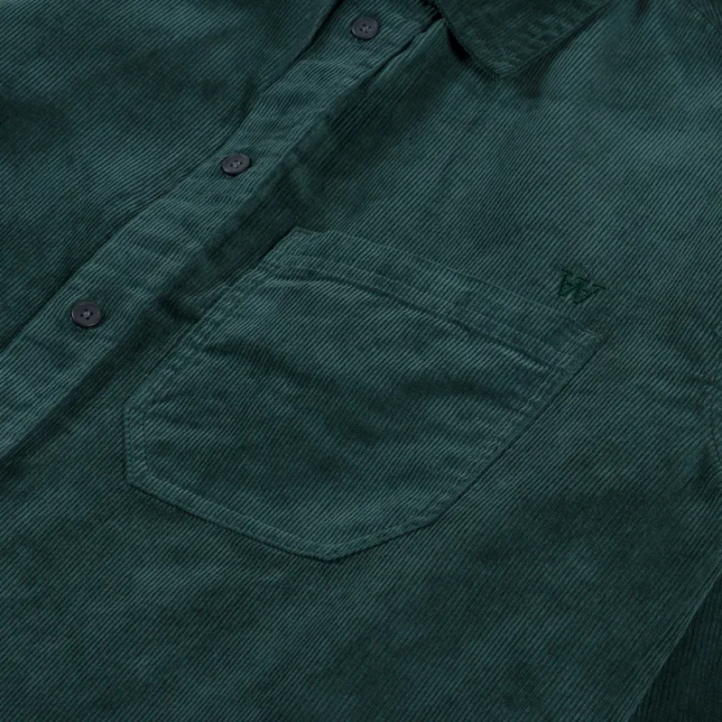 Double A by Wood Wood Corduroy Cooper Shirt Green Gables-5