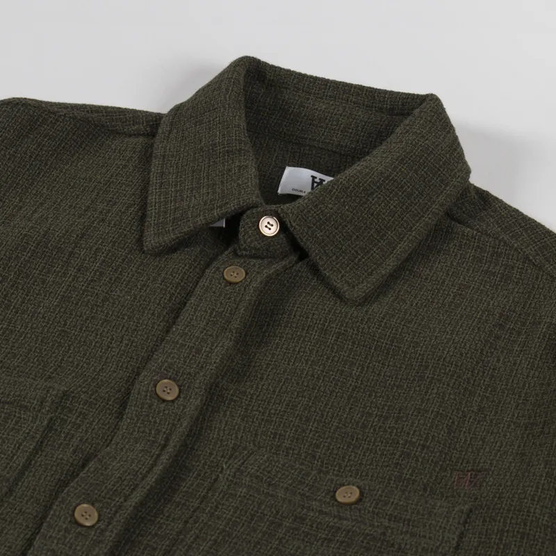 Double A by Wood Wood Cooper Shirt Chocolate Bronze-4