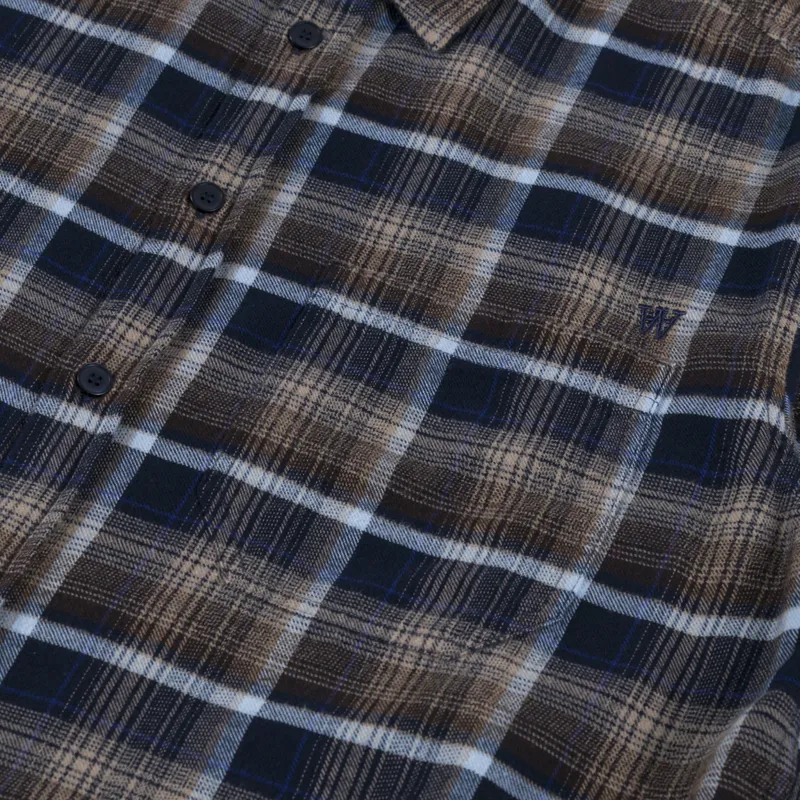 Double A by Wood Wood Cooper Shirt Blue Multi Check-5