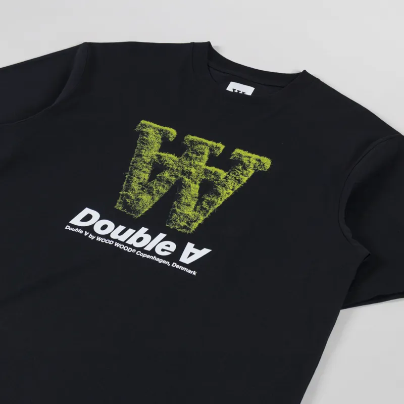 Double A by Wood Wood Liam T Shirt Black-1