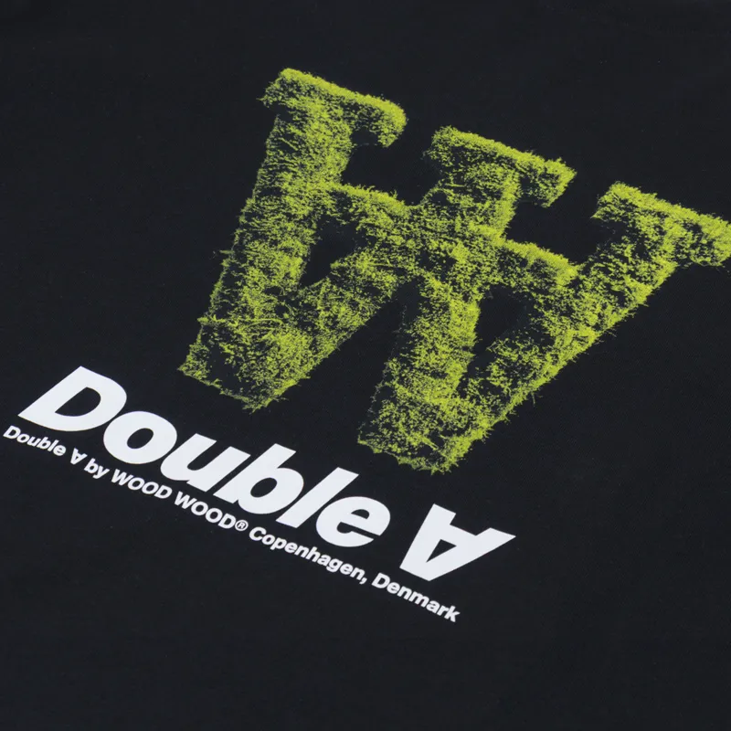 Double A by Wood Wood Liam T Shirt Black-2
