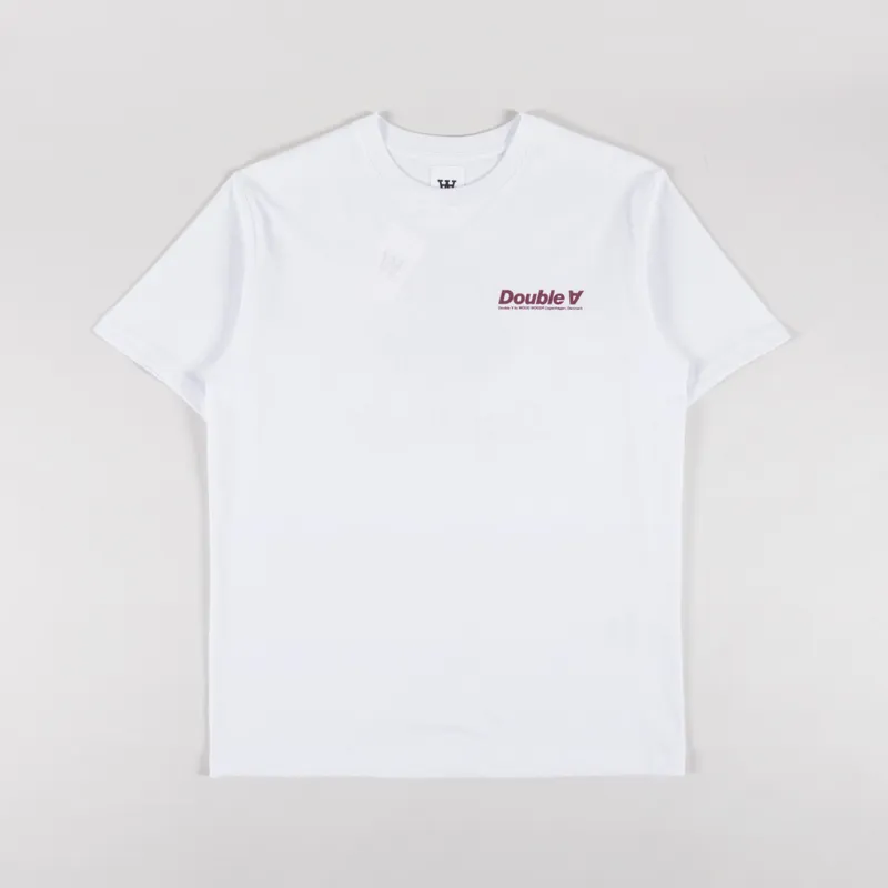 Double A by Wood Wood Ace Double Sun T Shirt Bright White-1