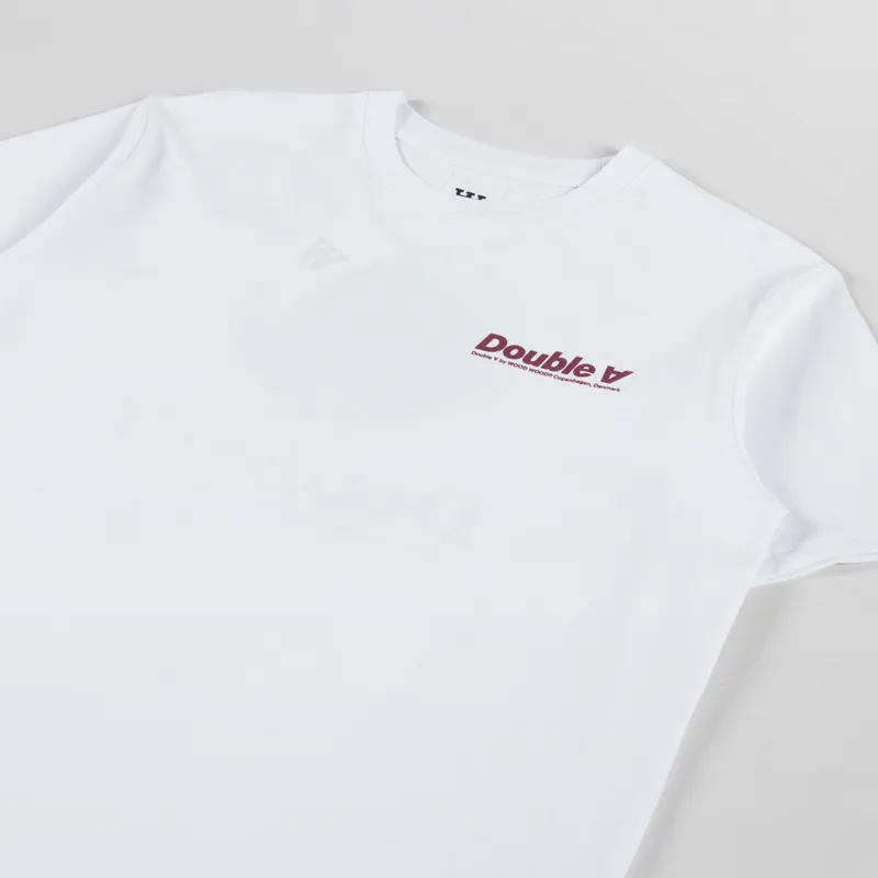 Double A by Wood Wood Ace Double Sun T Shirt Bright White-3