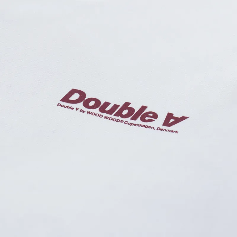 Double A by Wood Wood Ace Double Sun T Shirt Bright White-5