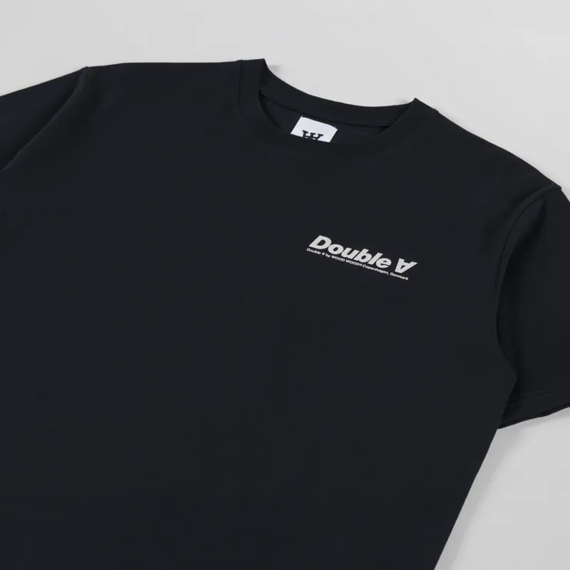 Double A by Wood Wood Ace Double Sun T Shirt Black-3