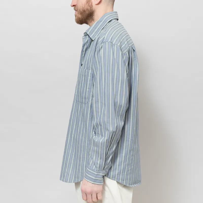 Wood Wood Carter Shirt Vintage Blue Stripe-2