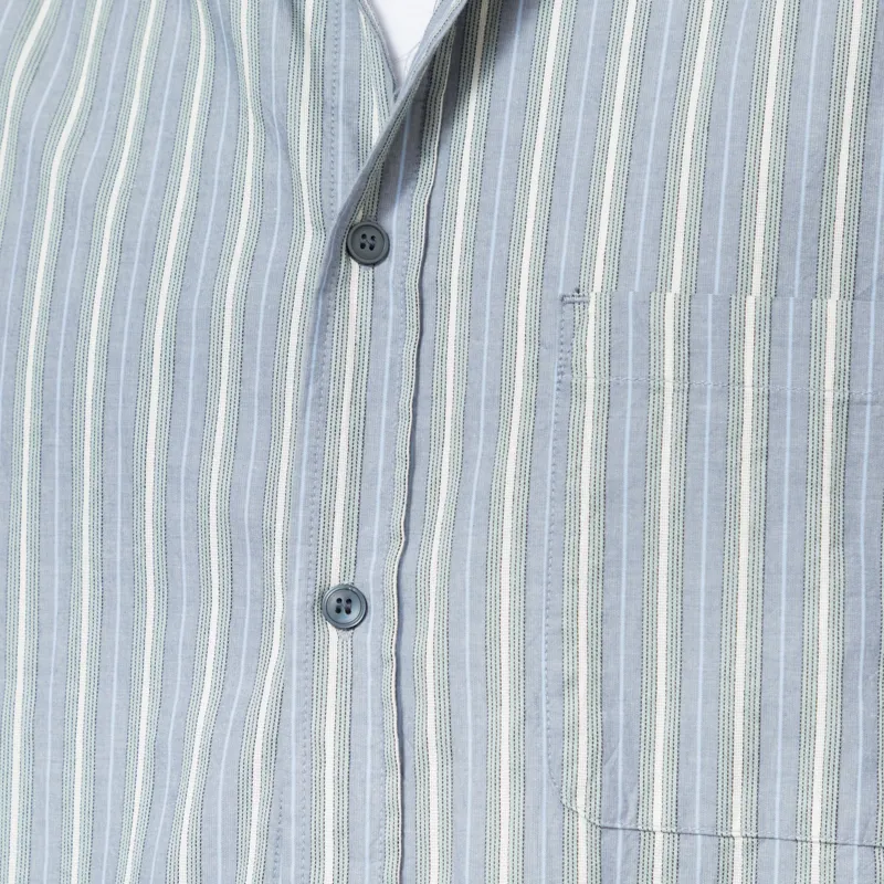 Wood Wood Carter Shirt Vintage Blue Stripe-7