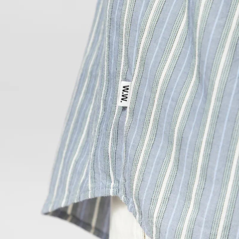 Wood Wood Carter Shirt Vintage Blue Stripe-10
