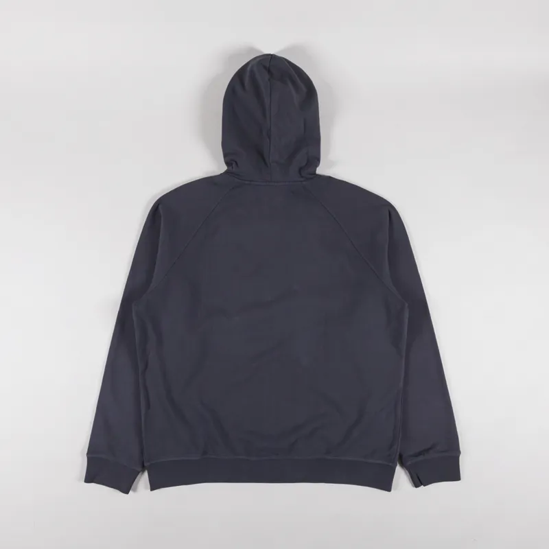 Double A by Wood Wood Sven Zipper Hoodie Washed Black-1