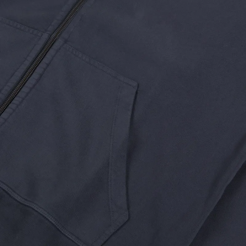 Double A by Wood Wood Sven Zipper Hoodie Washed Black-6