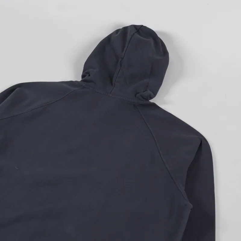 Double A by Wood Wood Sven Zipper Hoodie Washed Black-3