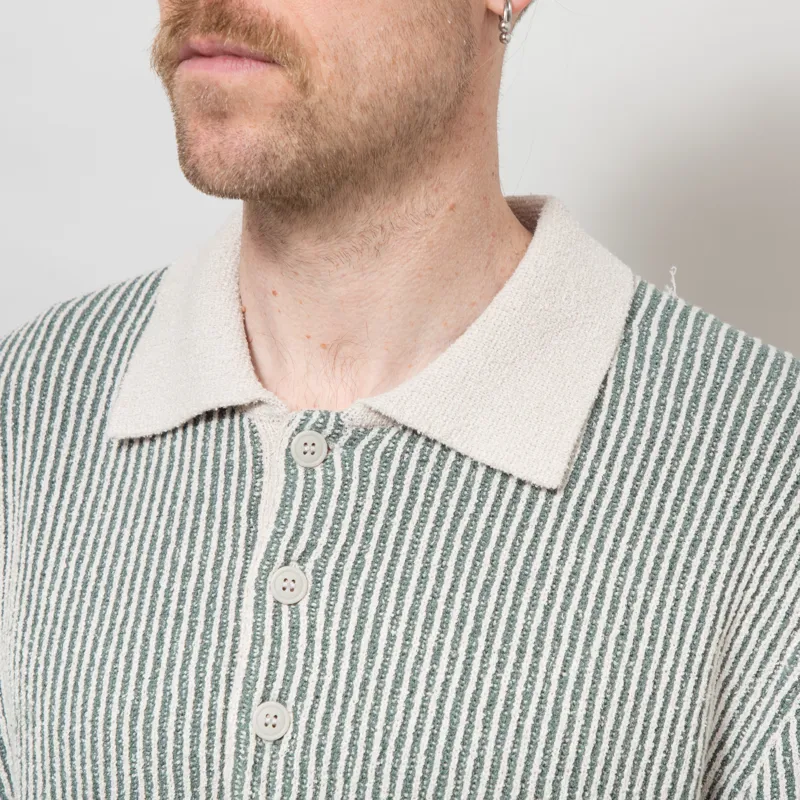 Wood Wood Elwo Polo Shirt Moonstruck-5