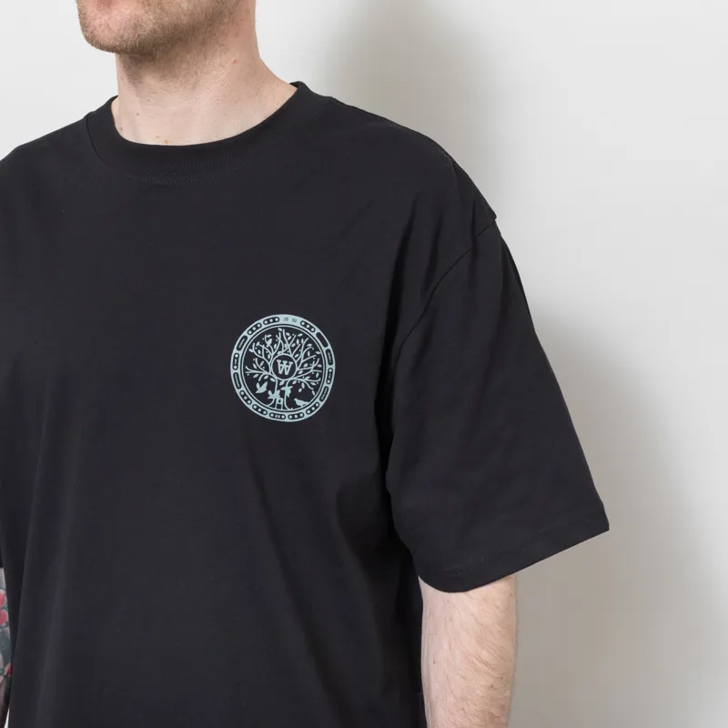 Double A by Wood Wood Liam Cover T Shirt Black-5