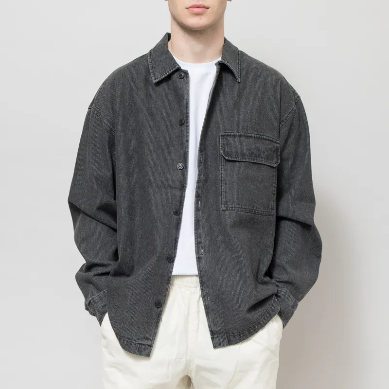 Wood Wood David Overshirt Washed Black