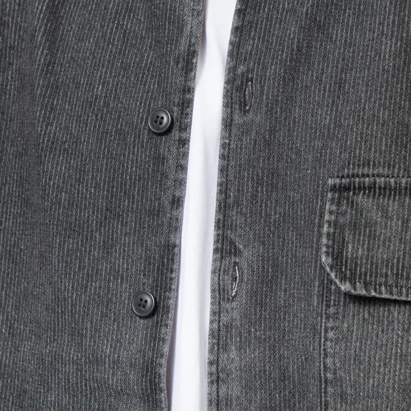 Wood Wood David Overshirt Washed Black-6