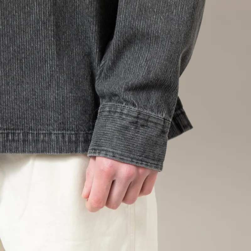 Wood Wood David Overshirt Washed Black-8