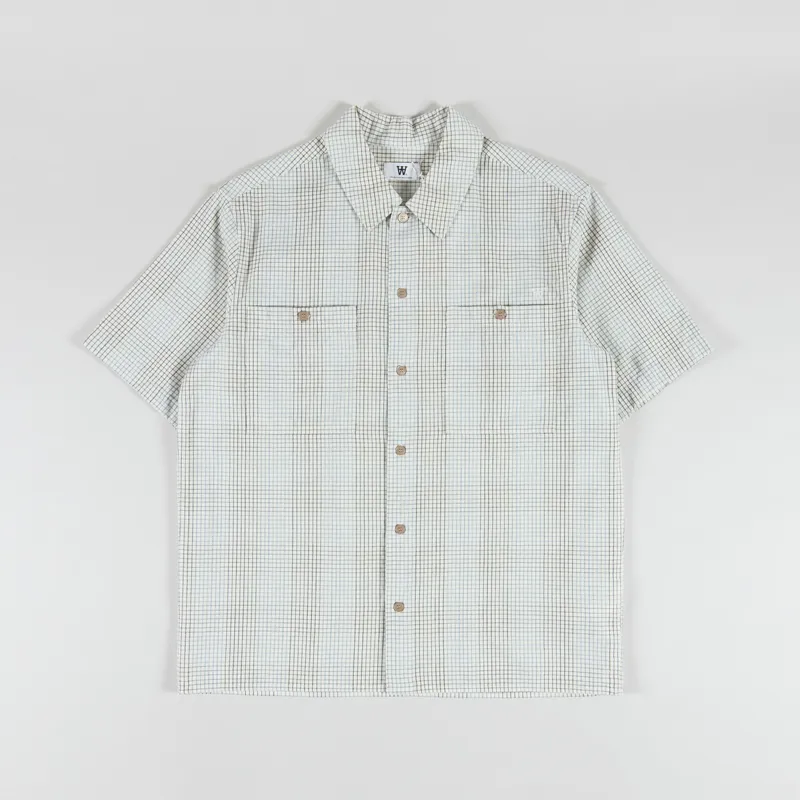 Double A by Wood Wood Cooper Shirt Slate Check