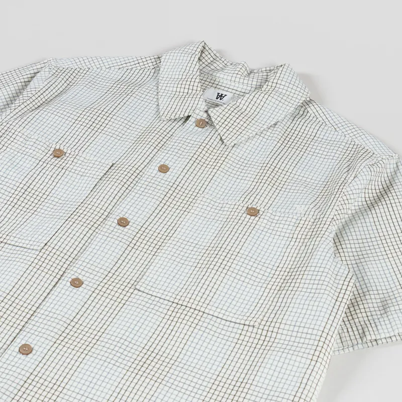 Double A by Wood Wood Cooper Shirt Slate Check-2