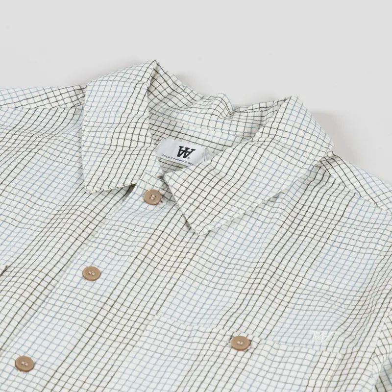 Double A by Wood Wood Cooper Shirt Slate Check-4