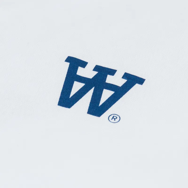 Double A by Wood Wood Liam T Shirt Fence Bright White-5