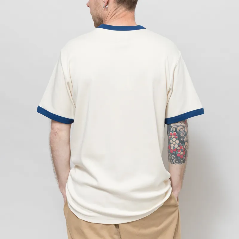 Double A by Wood Wood Parker T Shirt Turtledove White-2
