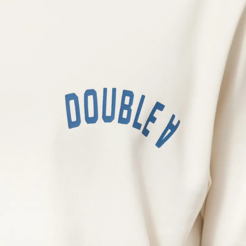 Double A by Wood Wood Parker T Shirt Turtledove White-5