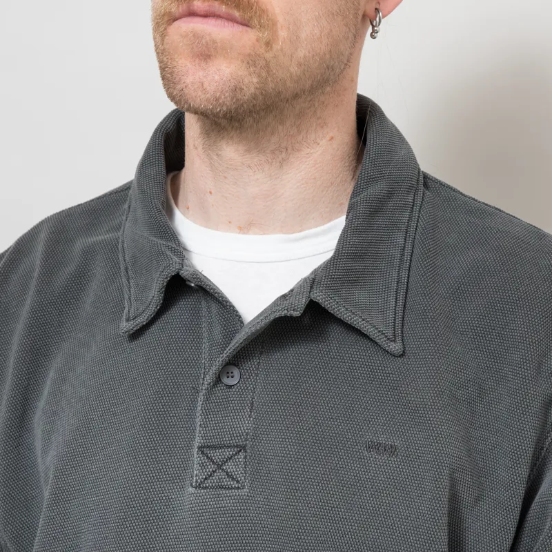 Wood Wood Thiago Polo Washed Black-5