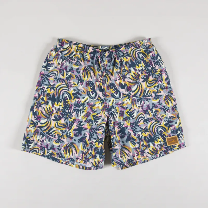 Patagonia Baggies Longs 7 Inch Shorts Wild Botanist Tidal Teal