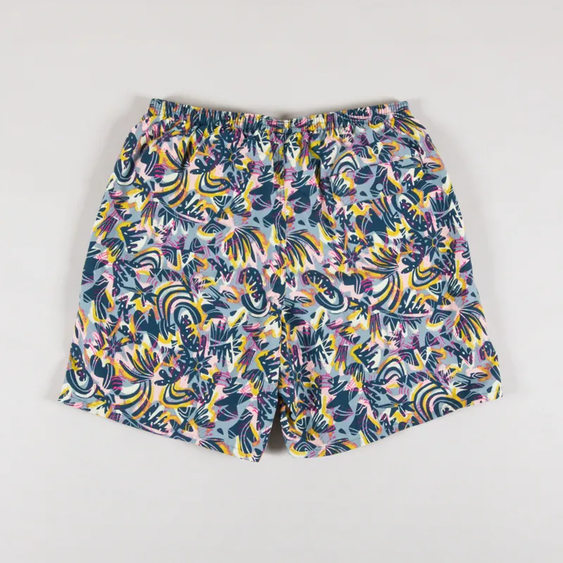 Patagonia Baggies Longs 7 Inch Shorts Wild Botanist Tidal Teal-1