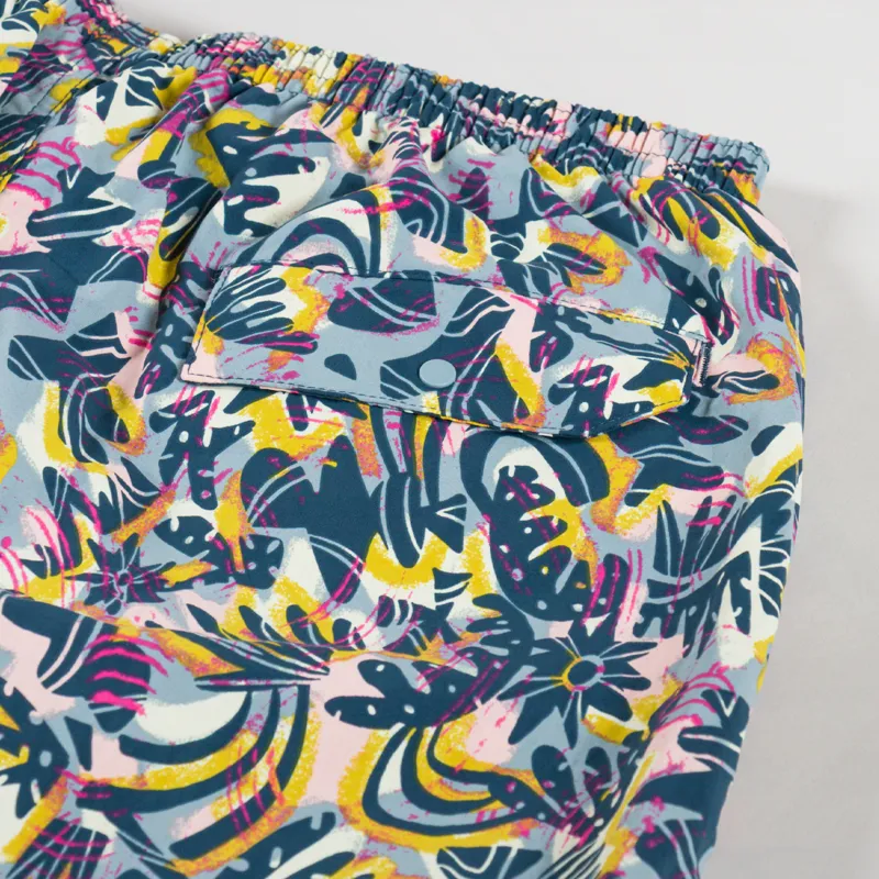 Patagonia Baggies Longs 7 Inch Shorts Wild Botanist Tidal Teal-6