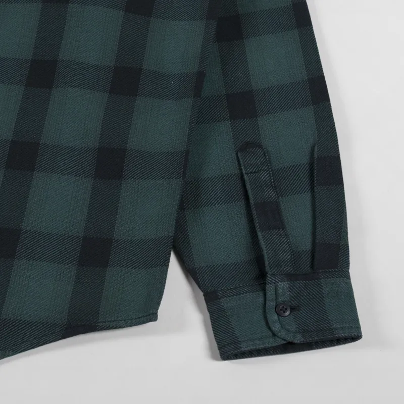 Carhartt WIP Long Sleeve Edmands Shirt Natural Kale Green-9