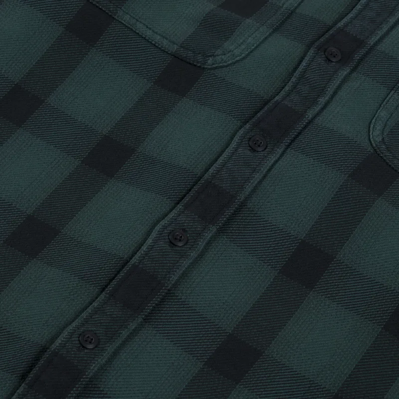 Carhartt WIP Long Sleeve Edmands Shirt Natural Kale Green-6