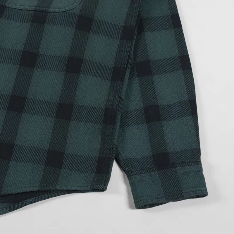 Carhartt WIP Long Sleeve Edmands Shirt Natural Kale Green-8