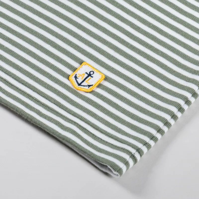 Armor Lux Heritage Stripe T Shirt Orto Milk-2