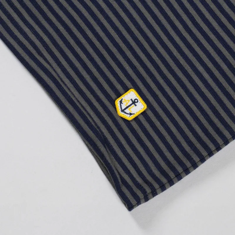 Armor Lux Heritage Stripe T Shirt Marine Deep Chimera-2