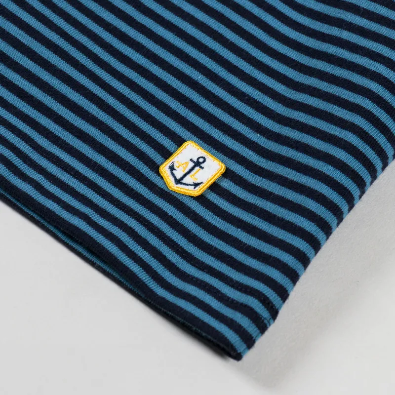 Armor Lux Heritage Stripe T Shirt Rich Navy Winterblue-2