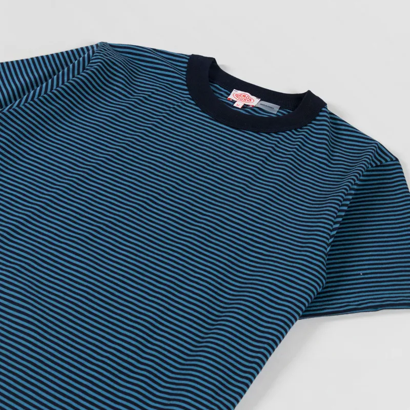 Armor Lux Heritage Stripe T Shirt Rich Navy Winterblue-1