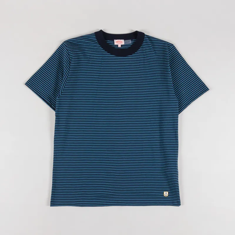 Armor Lux Heritage Stripe T Shirt Rich Navy Winterblue