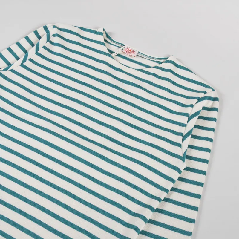 Armor Lux Mariniere ML Heritage T Shirt Nature Deep Jungle-2