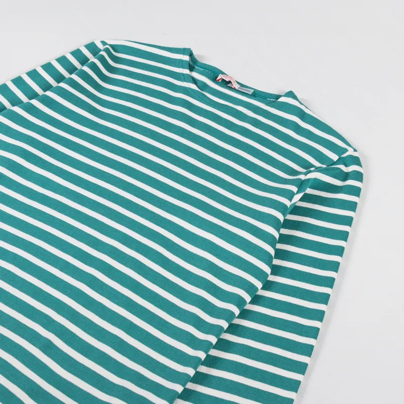 Armor Lux Mariniere ML Heritage T Shirt Aquagreen Nature-1