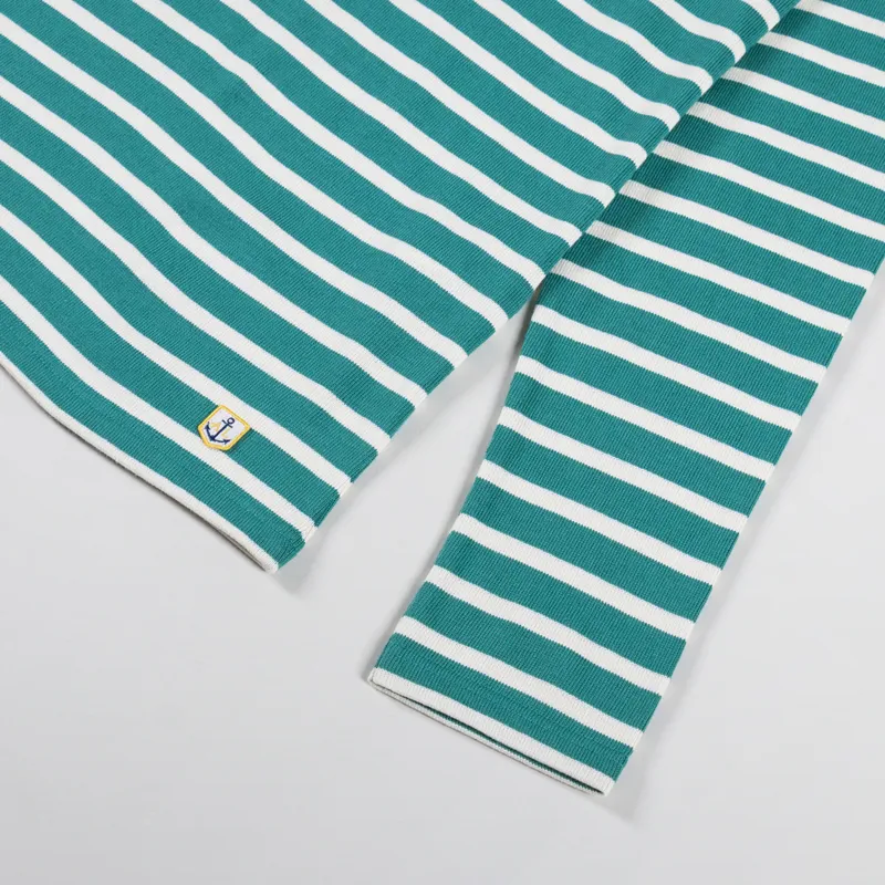 Armor Lux Mariniere ML Heritage T Shirt Aquagreen Nature-2