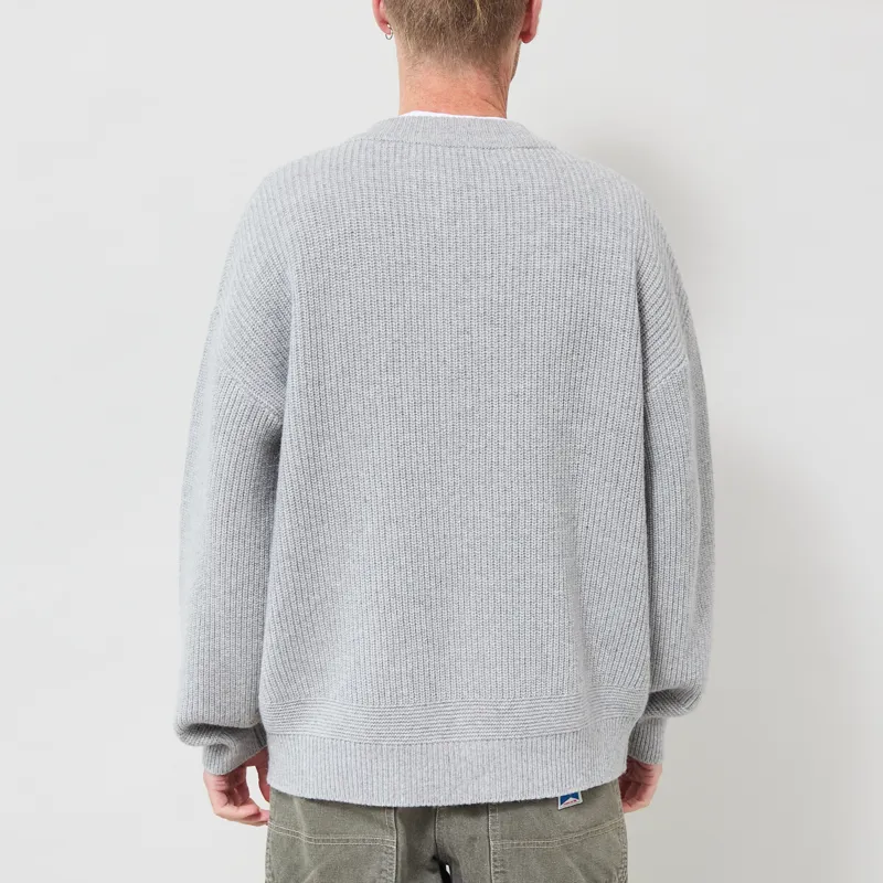 Frizmworks Wool Deck Zip Up Cardigan Light Grey-2