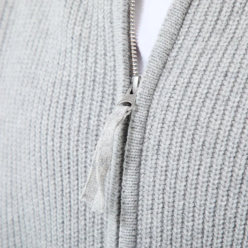 Frizmworks Wool Deck Zip Up Cardigan Light Grey-5