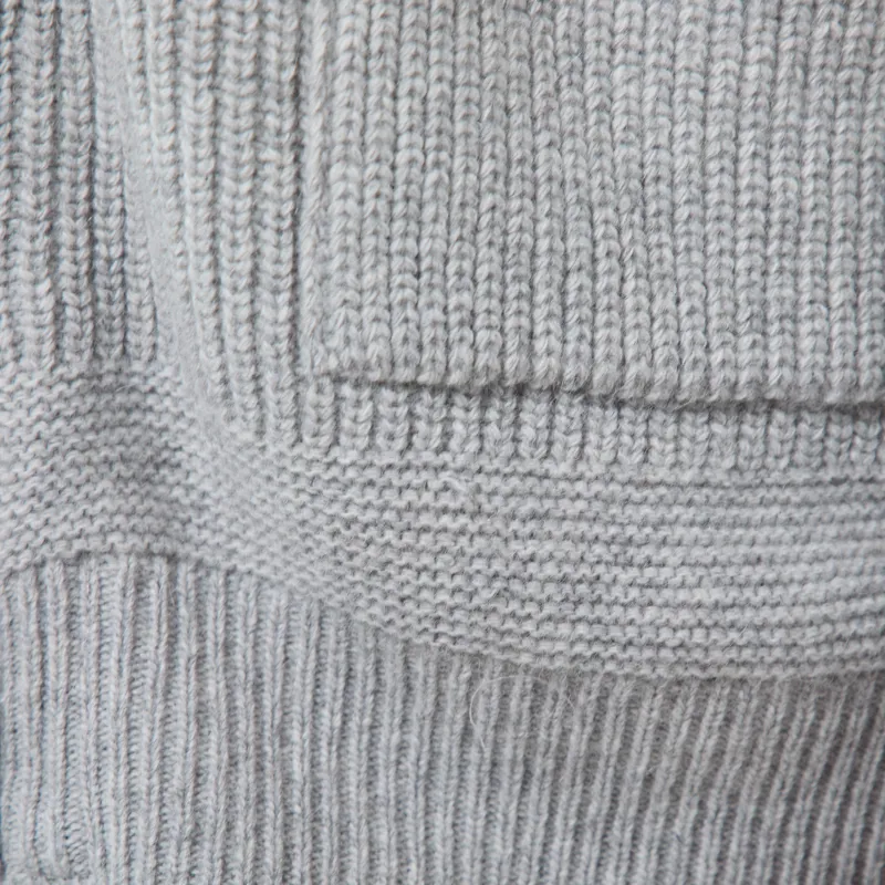 Frizmworks Wool Deck Zip Up Cardigan Light Grey-8